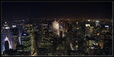 Manhattan nattetid från Empire State Building